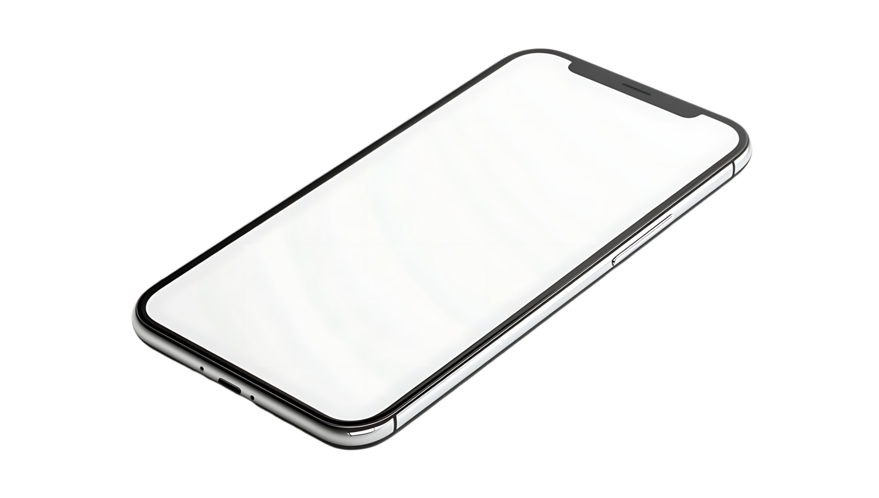 An iphone is shown on a black background png