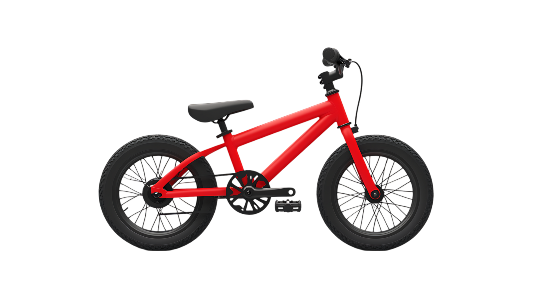 A red bike is shown against a black background png