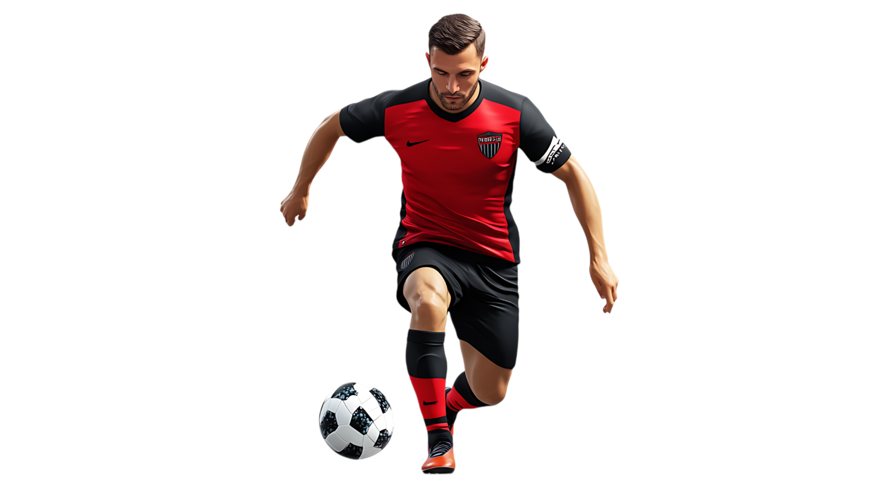 Soccer player in action png