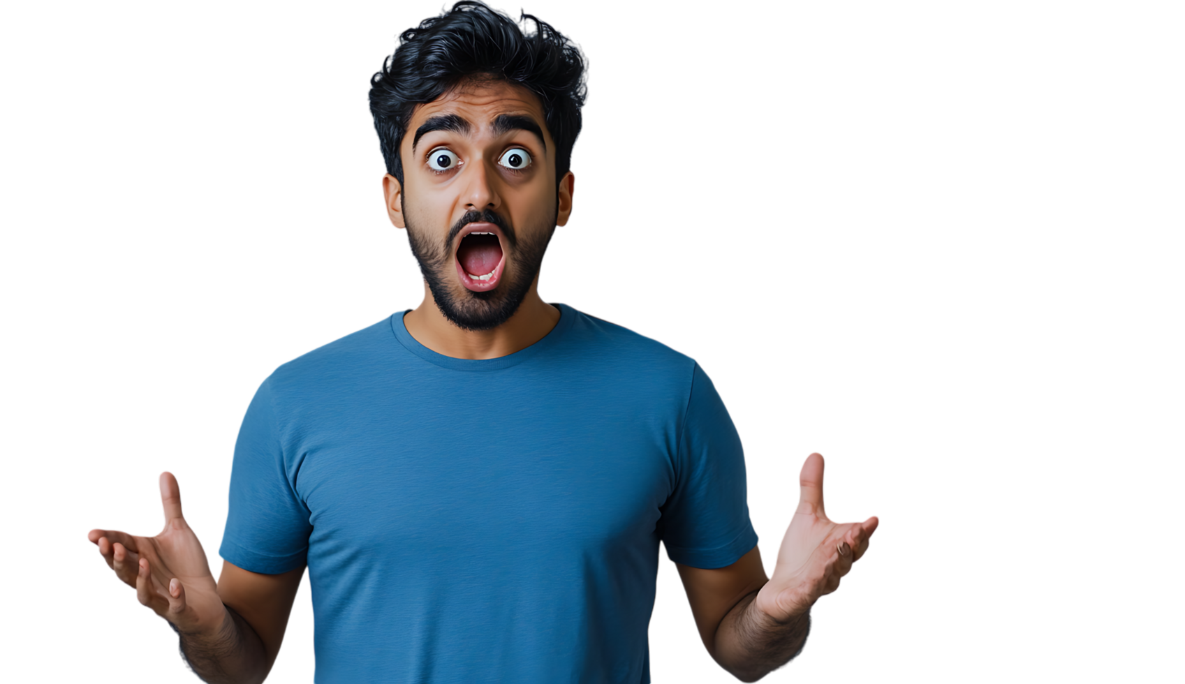 A man with a shocked expression on his face png