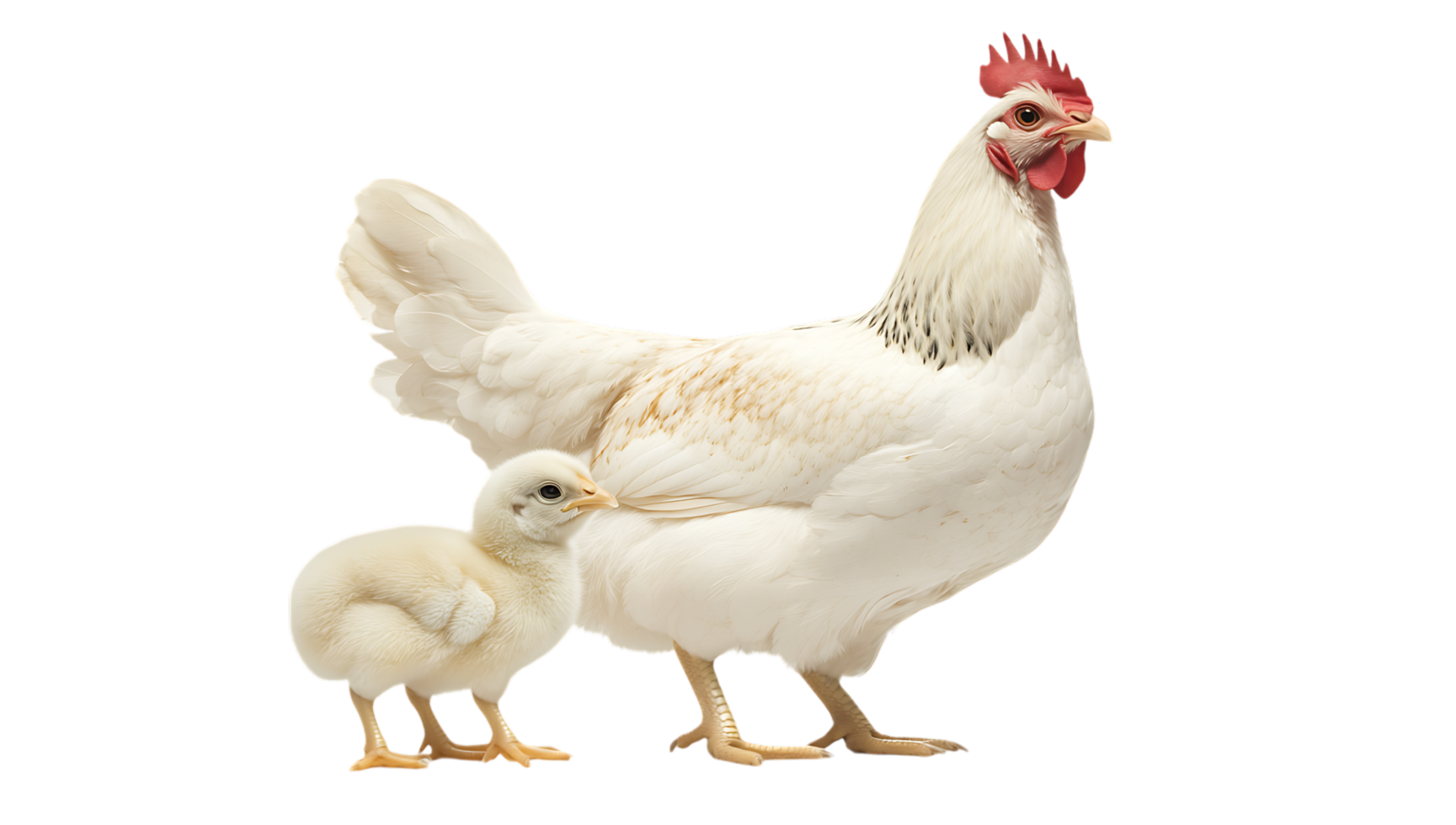 Hen and chick together png