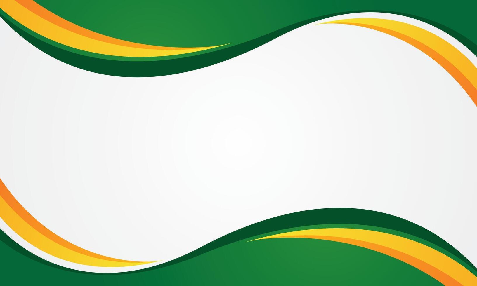 Green yellow wave abstract background vector