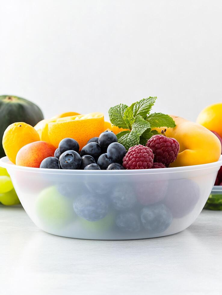 A bowl of fruit photo