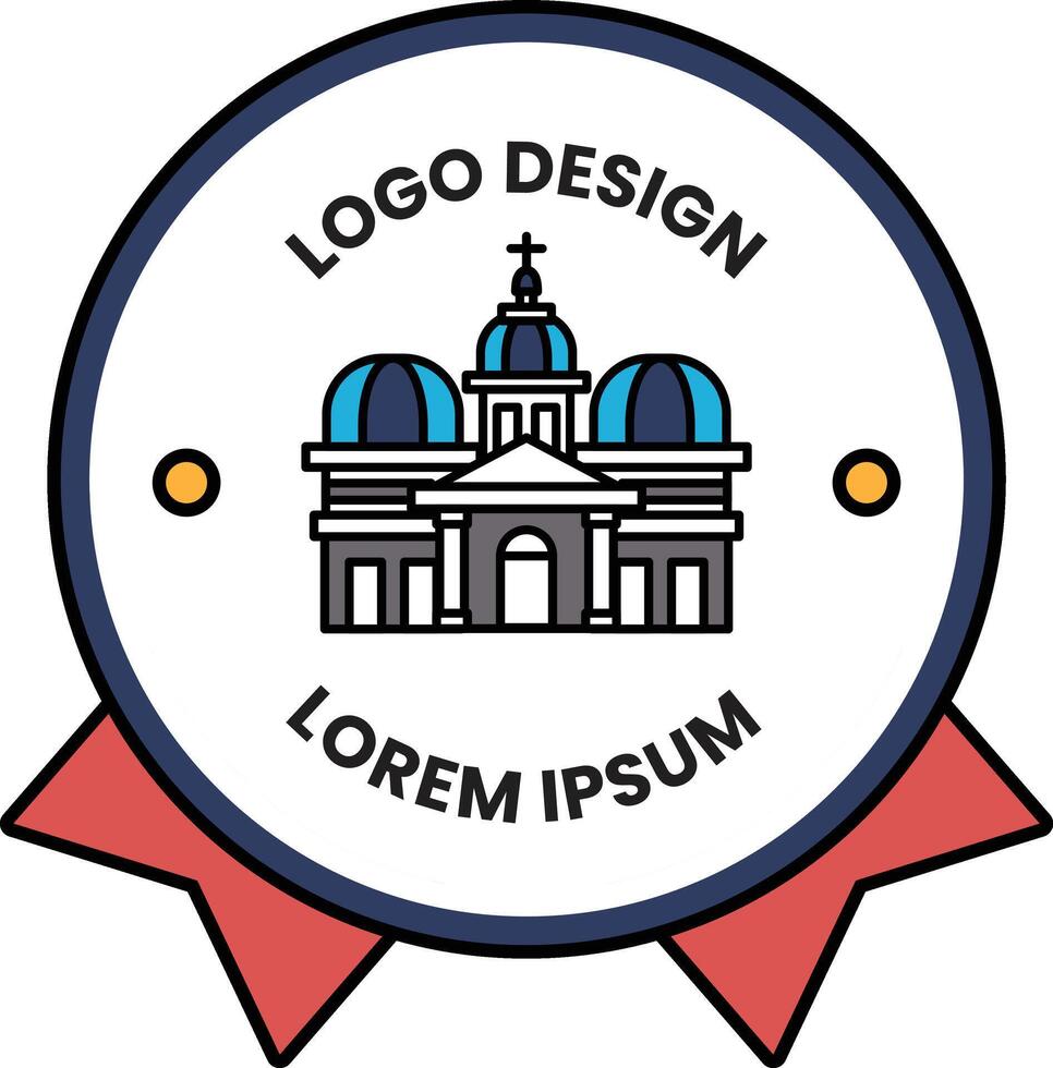 Illustration of logo design in concept Bank vector