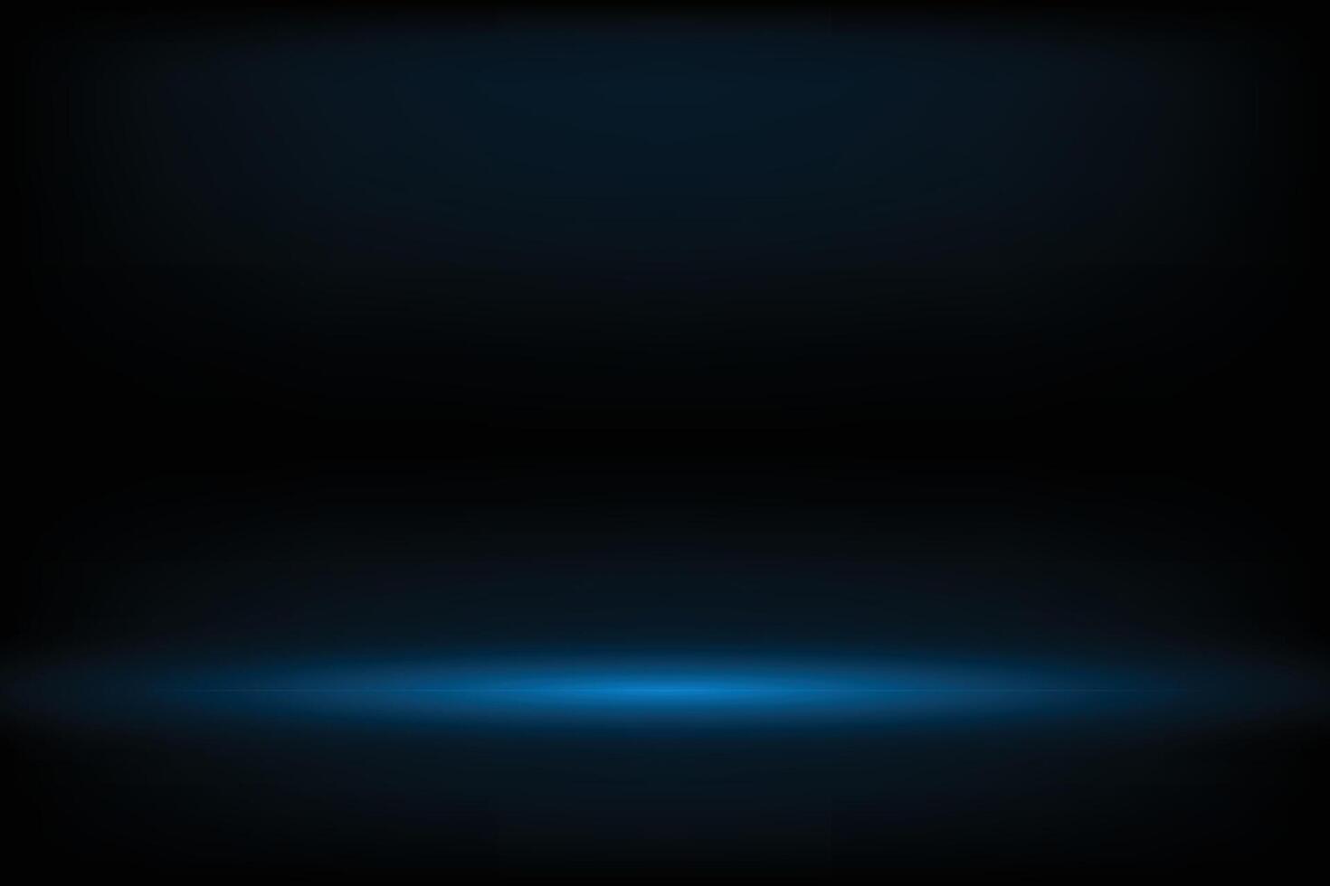 Horizontal Neon Laser lines of light on black color background vector