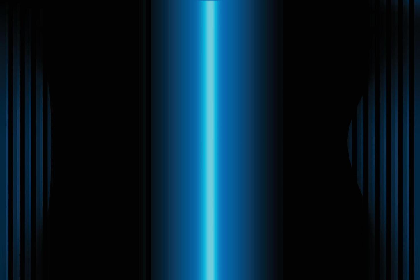 vertical laser line neon blue lighting on black color background, light lines of movement and speed in neon vector