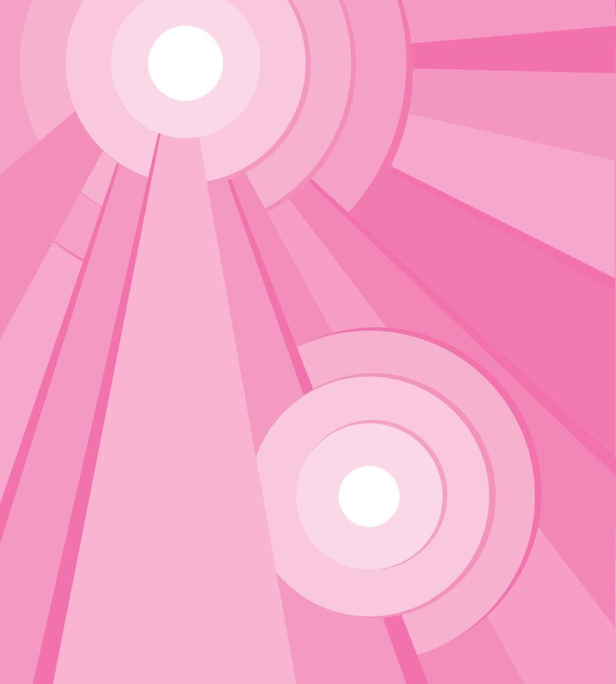 Pink Abstract Sunburst. Radiant Light with Retro Futuristic Design vector