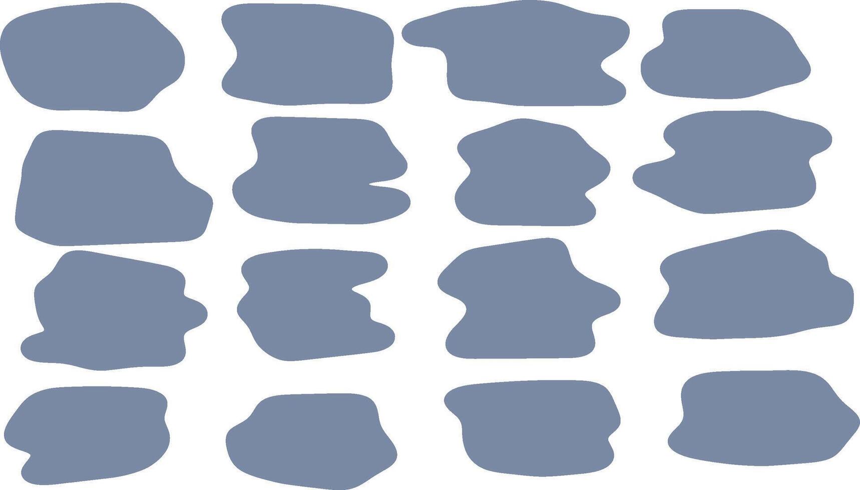 Set of hand-drawn text boxes, ideal for note-taking, labels, or graphic design. vector