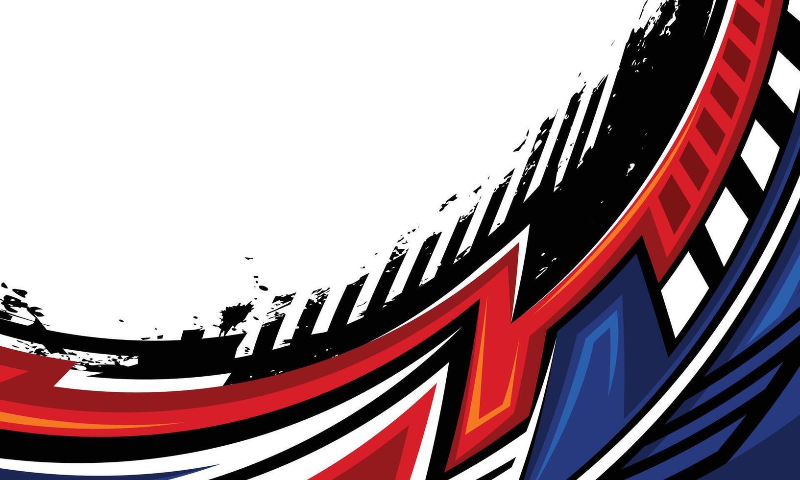 Abstract geometric stripes modern racing background for car wrap vinyl decal vector