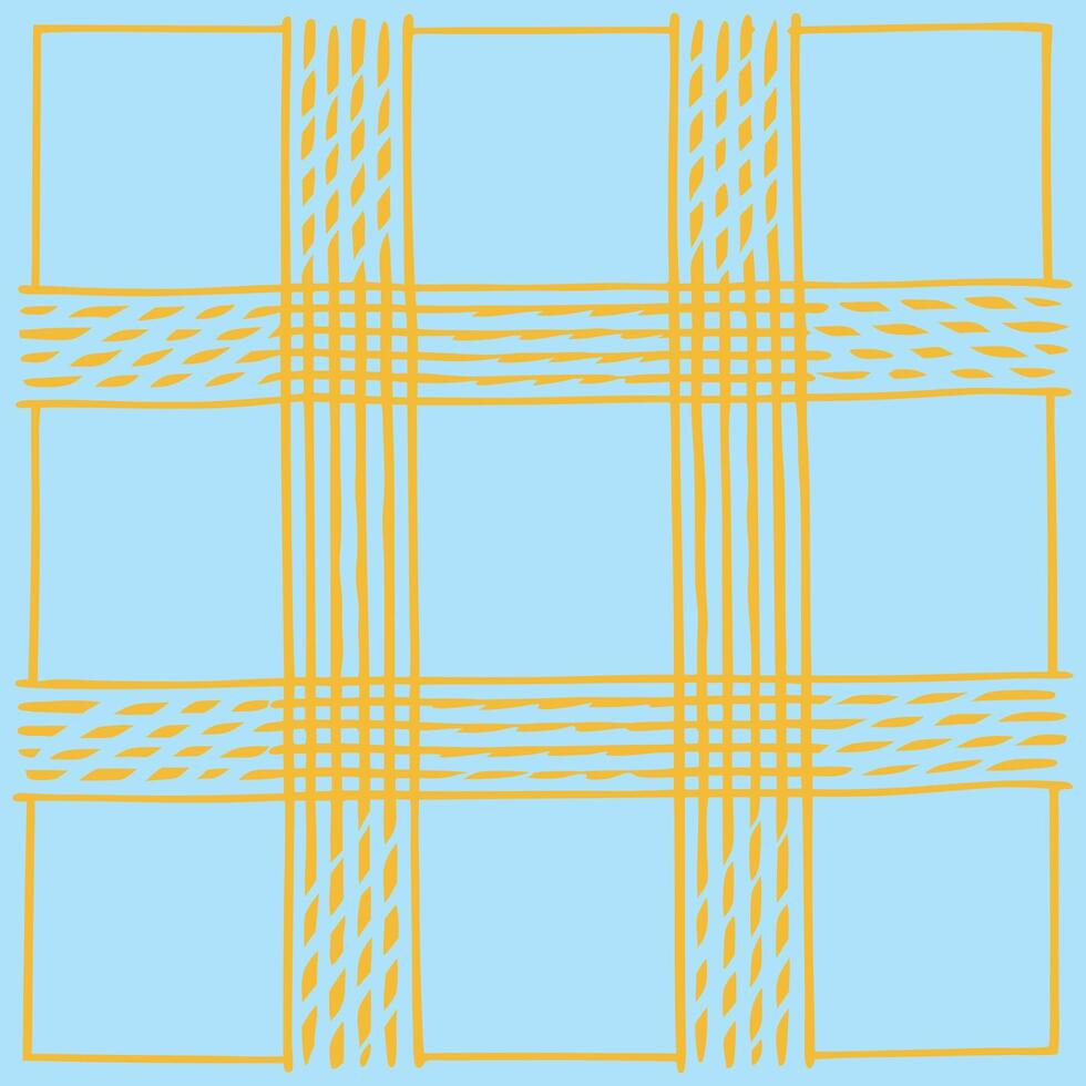 Handwoven Inspired Plaid Pattern A Fusion of Straight Lines vector