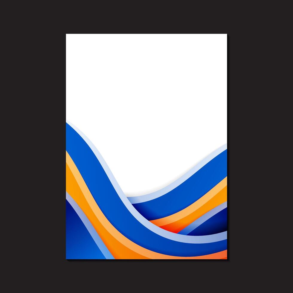 Modern abstract business cover design concept vector