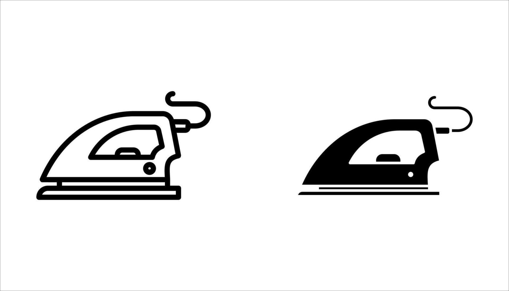iron icon set, vector