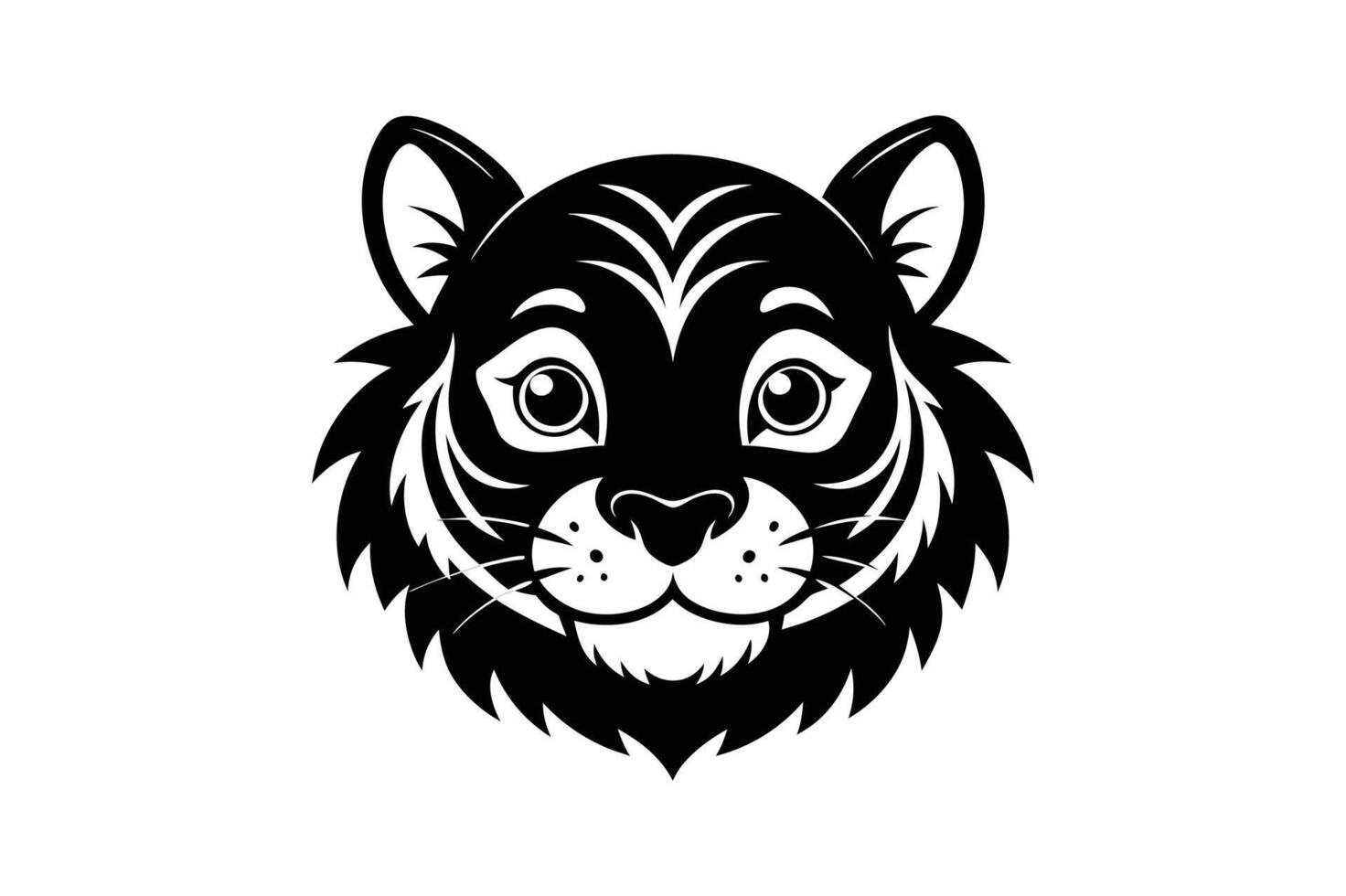 tiger head logo vector