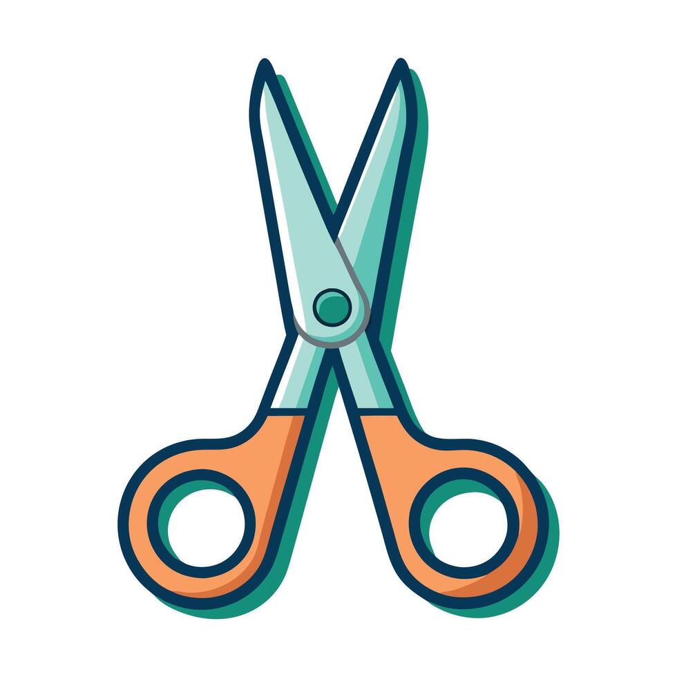 Colorful Scissors Icon vector