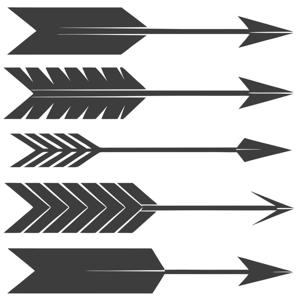 Five Stylish Arrow Designs Graphics, Tribal, Geometric, Simple vector