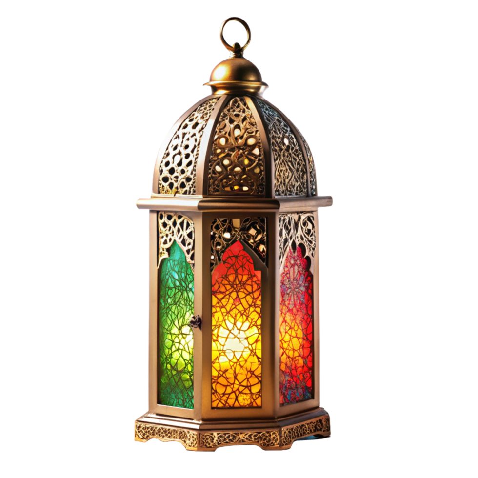 ramadan beautiful lantern is isolated on transparent background png