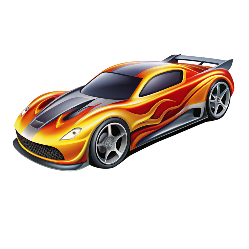 3d wheel car is isolated on transparent background png