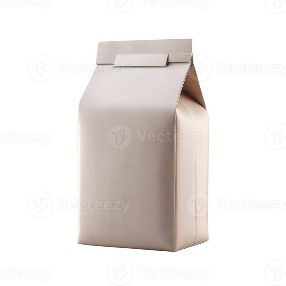 A Classic white milk carton with a foldable spout, isolated on black background png
