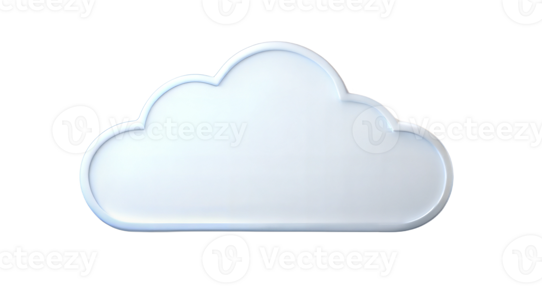 Light blue cloud icon on a black background, cloud storage and networking technology. png