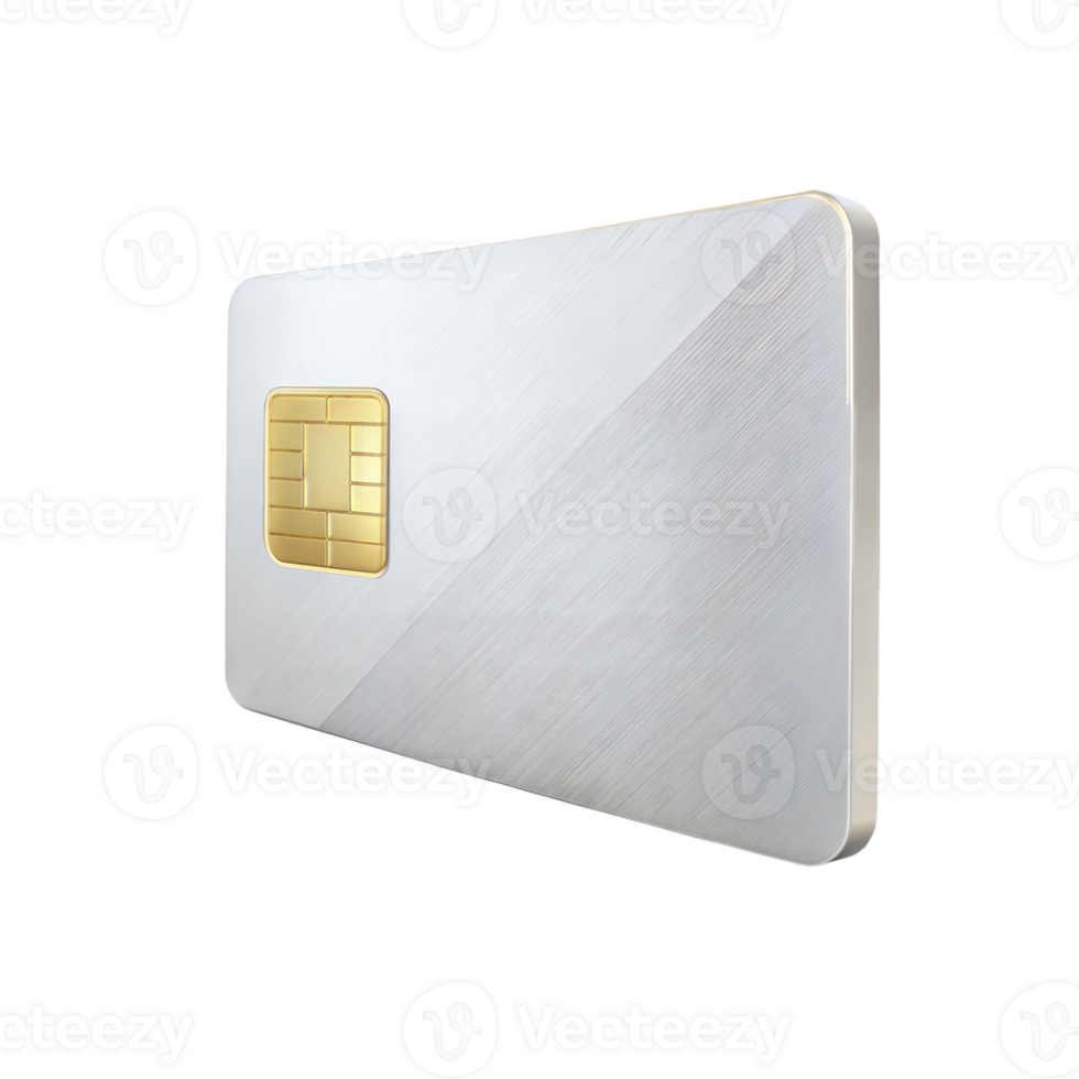Silver credit card icon on a black background, finance and transaction symbol. png