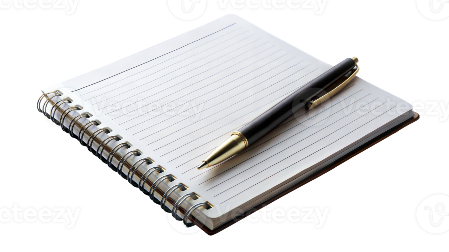 Notebook icon with a pen on a black background, symbol of writing and documentation. png