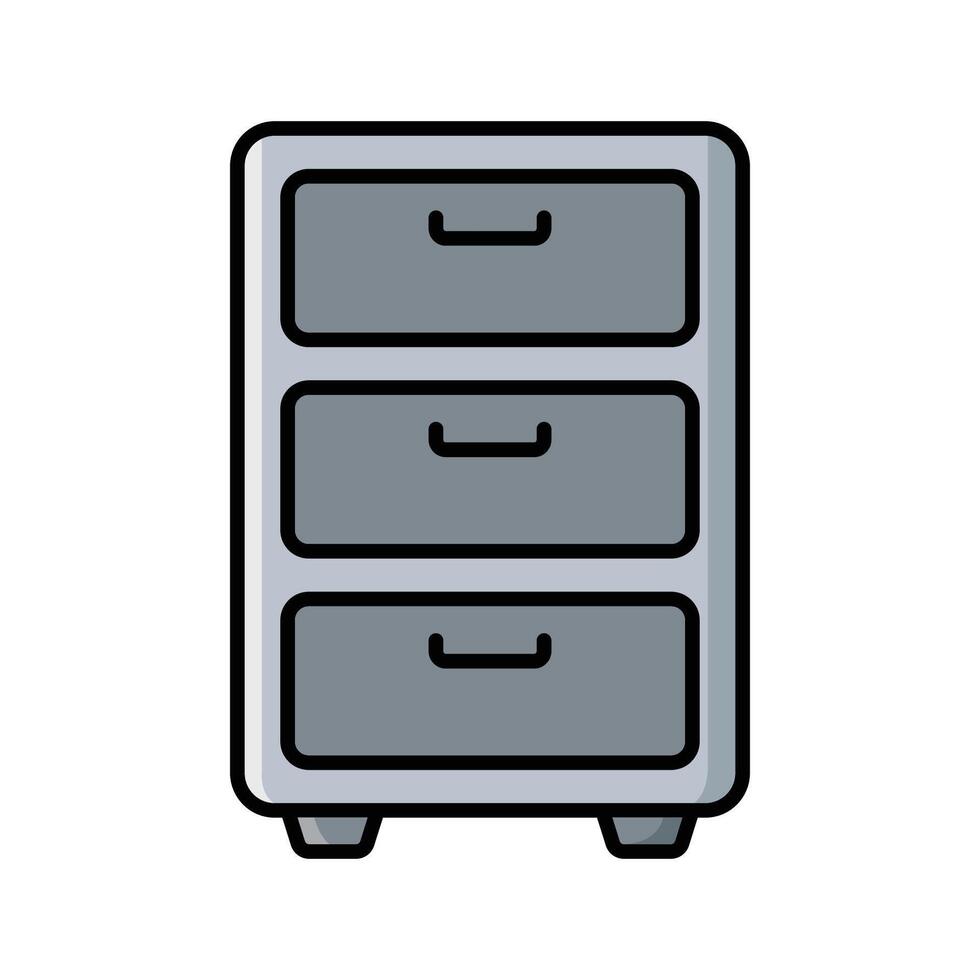 Simple File Cabinet Icon vector