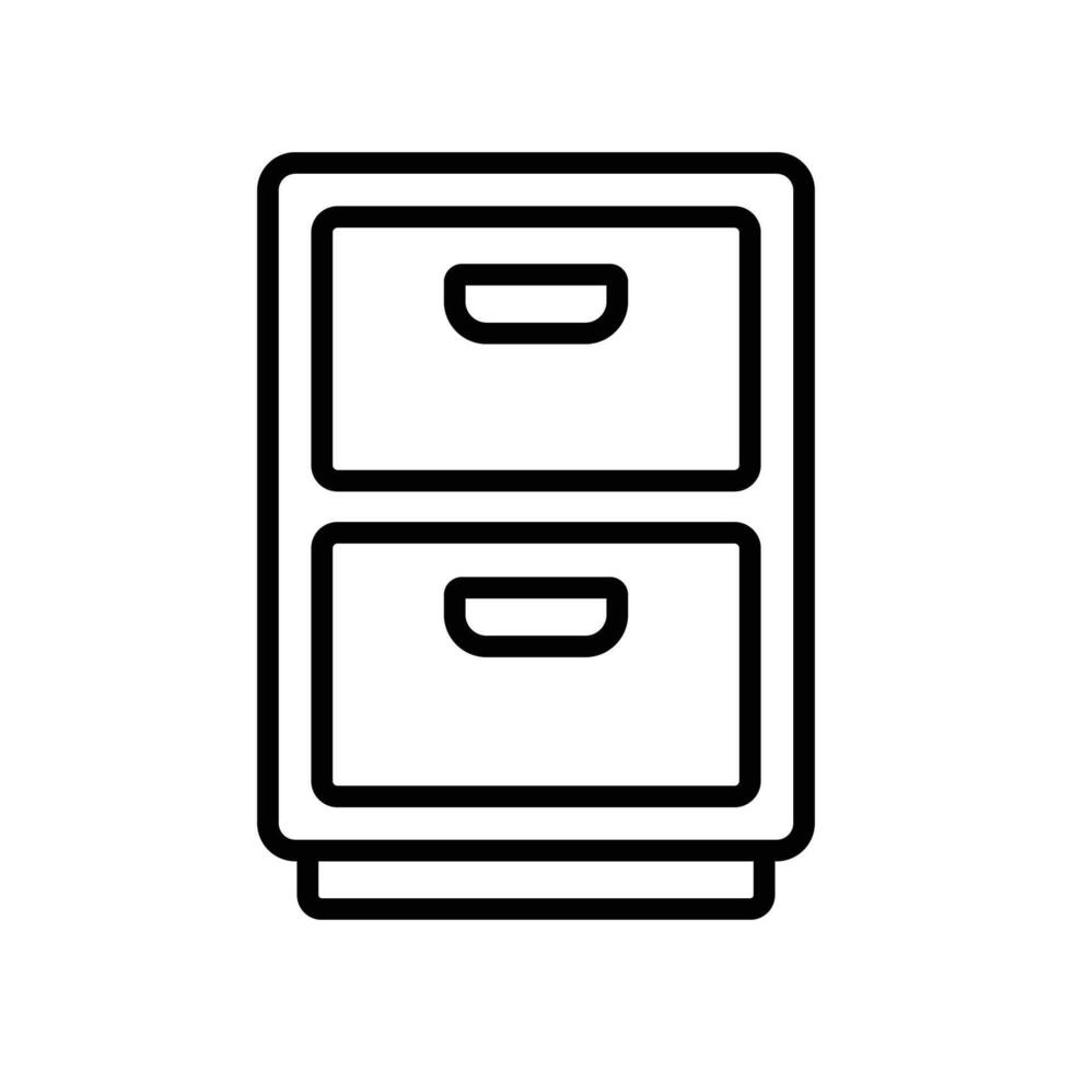 file cabinet icon design template simple and clean vector