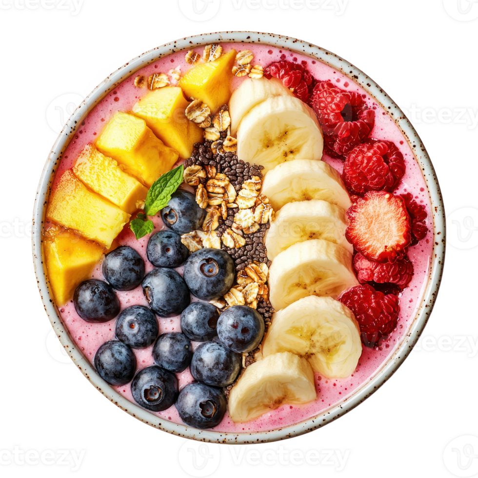 Smoothie Bowl isolate on transparent background png