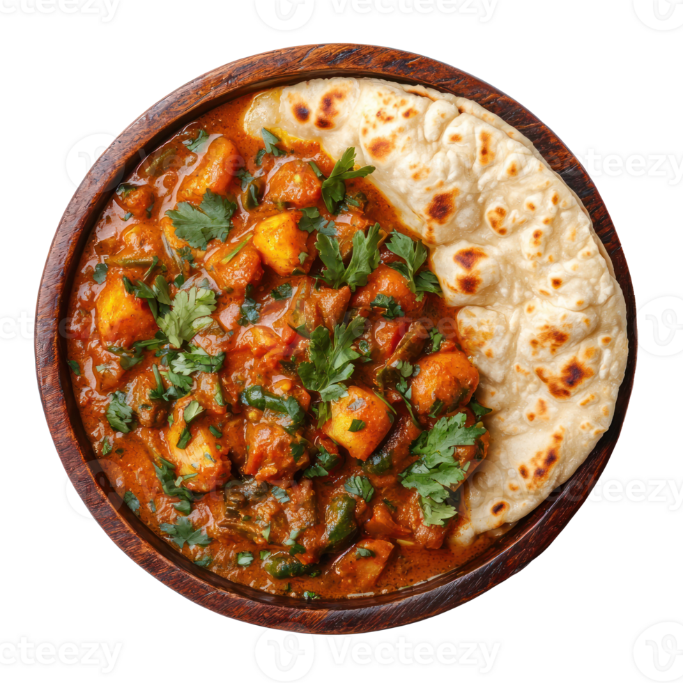 indian food curry isolate on transparent background png
