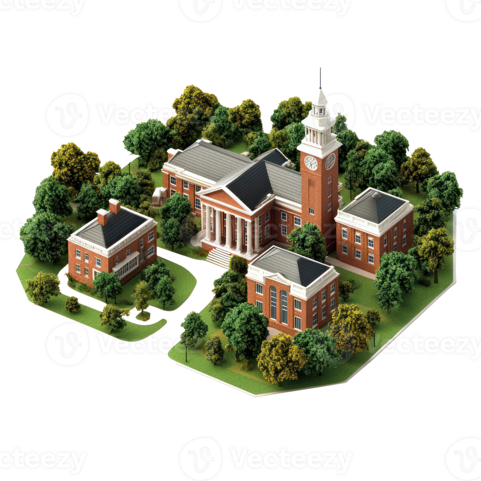 University isolate on transparent background png