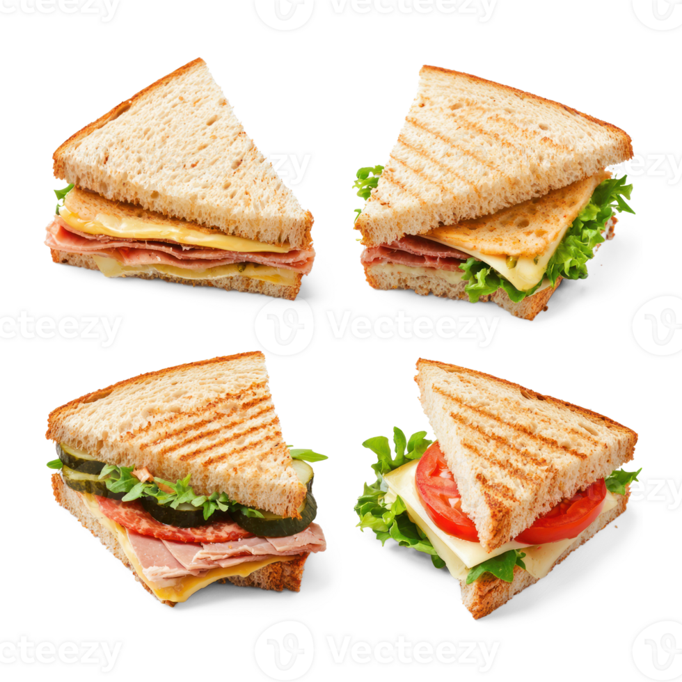 Sandwiches isolate on transparent background png