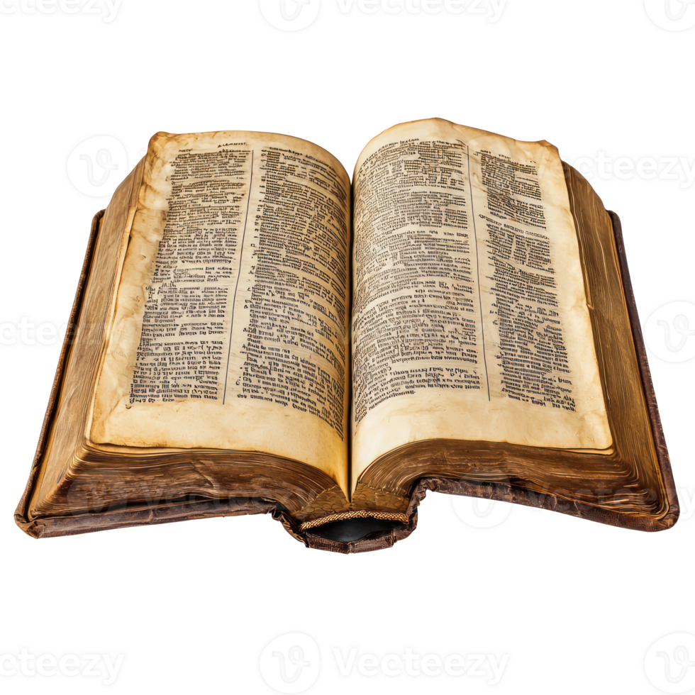 old bible isolate on transparent background png