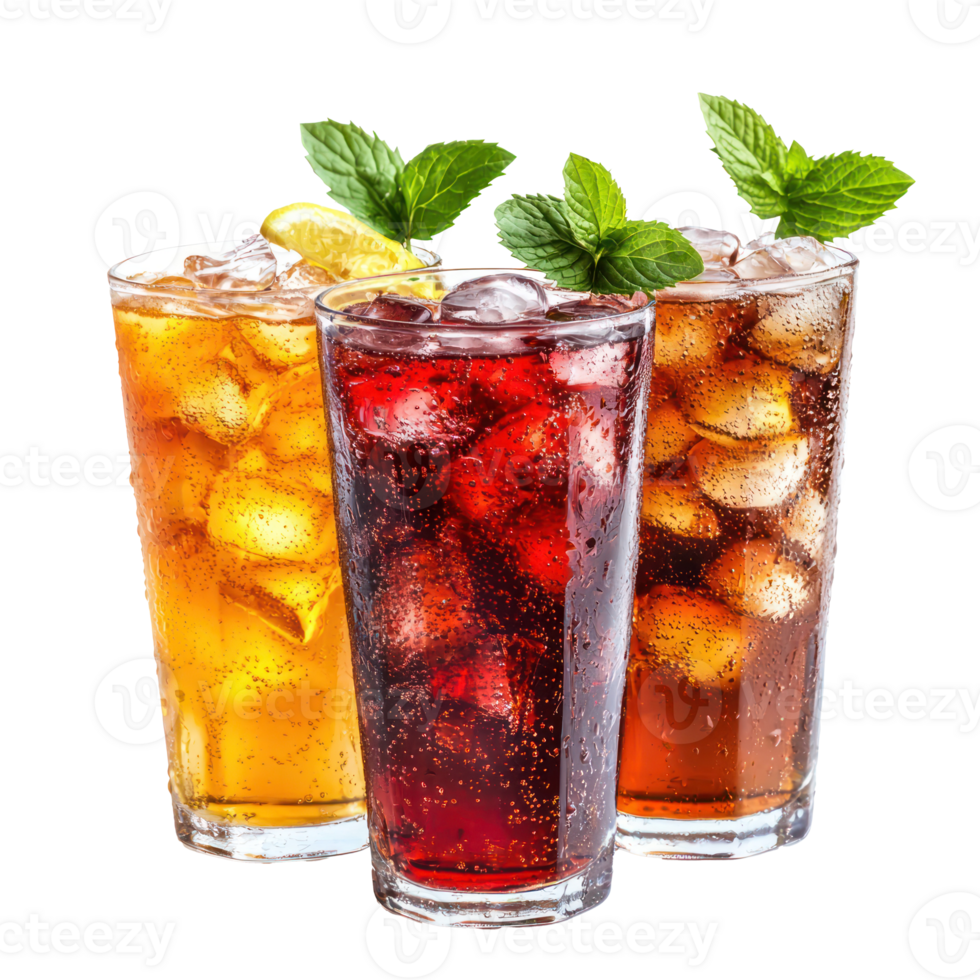 Flavored Soda isolate on transparent background png