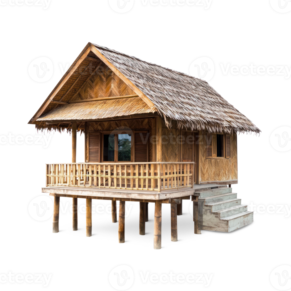 Bungalow isolate on transparent background png