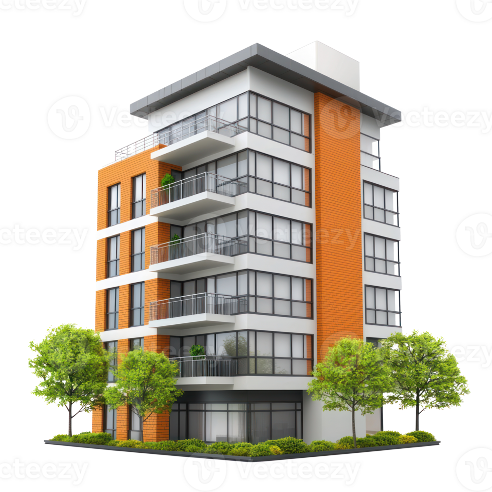 A apartment isolate on transparent background png