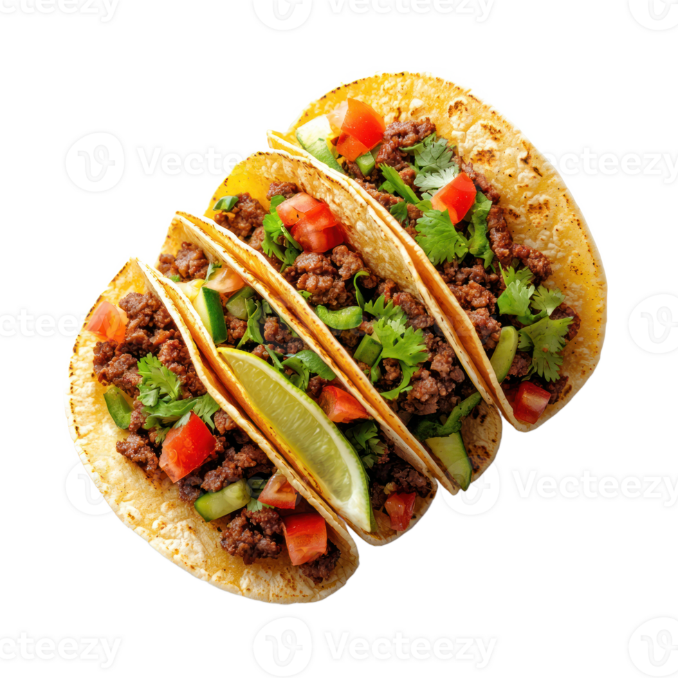 Tacos isolate on transparent background png