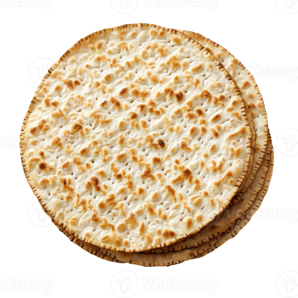 Matzo round shape isolate on transparent background png