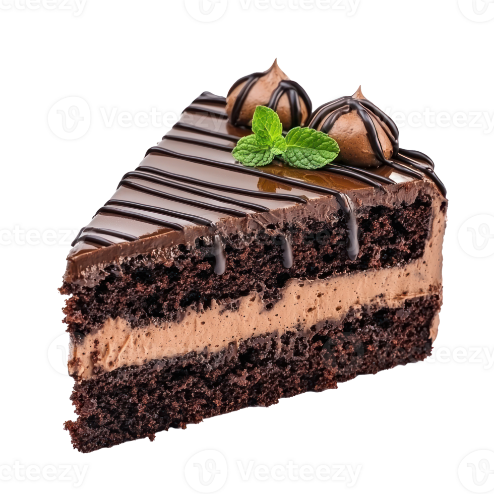 A Chocolate Cake isolate on transparent background png
