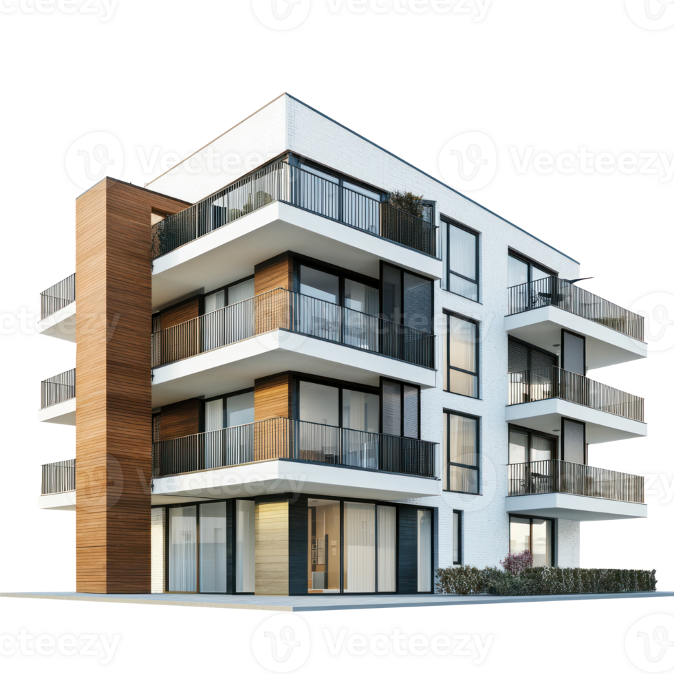 Duplex Residential Buildings isolate on transparent background png