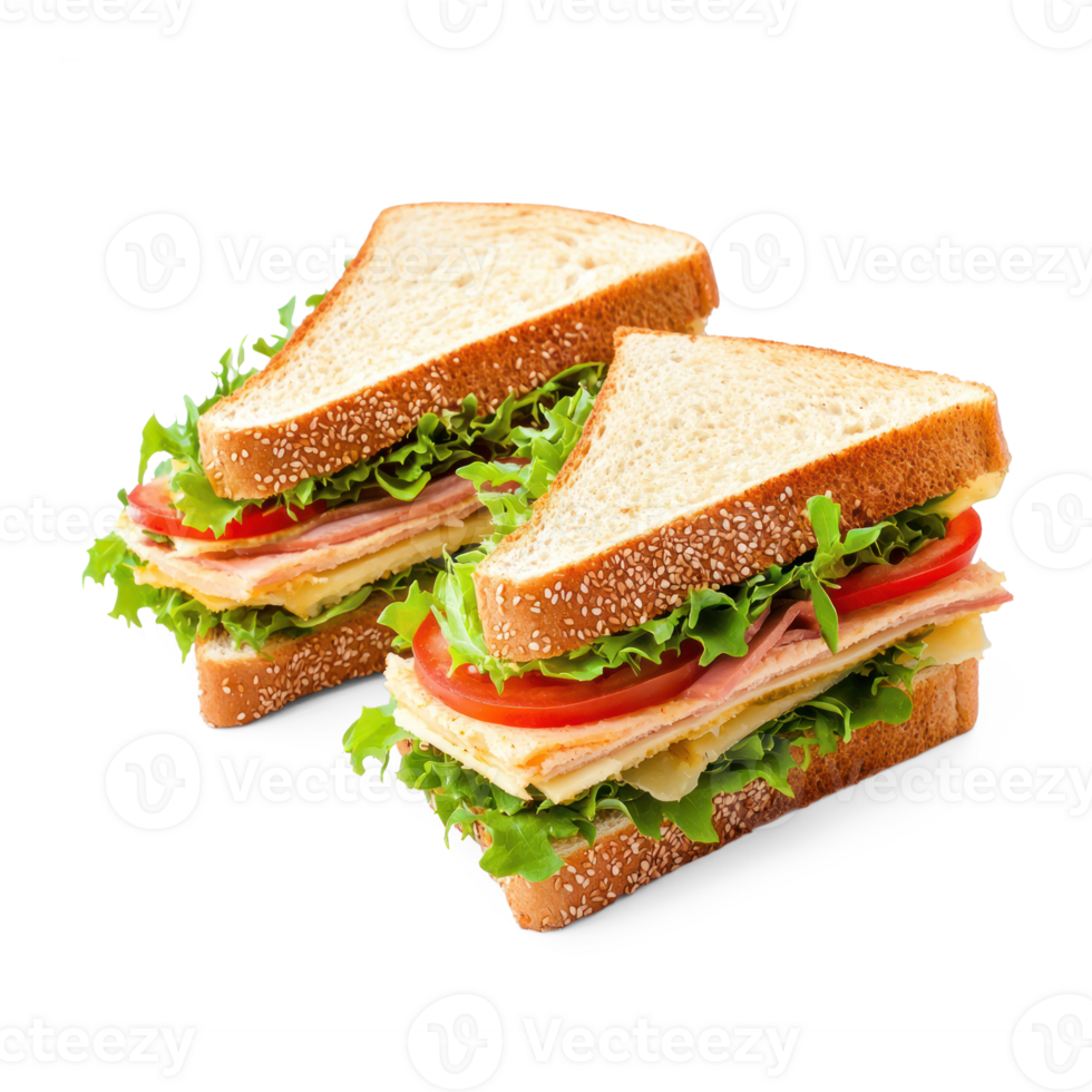 Two Sandwiches isolate on transparent background png