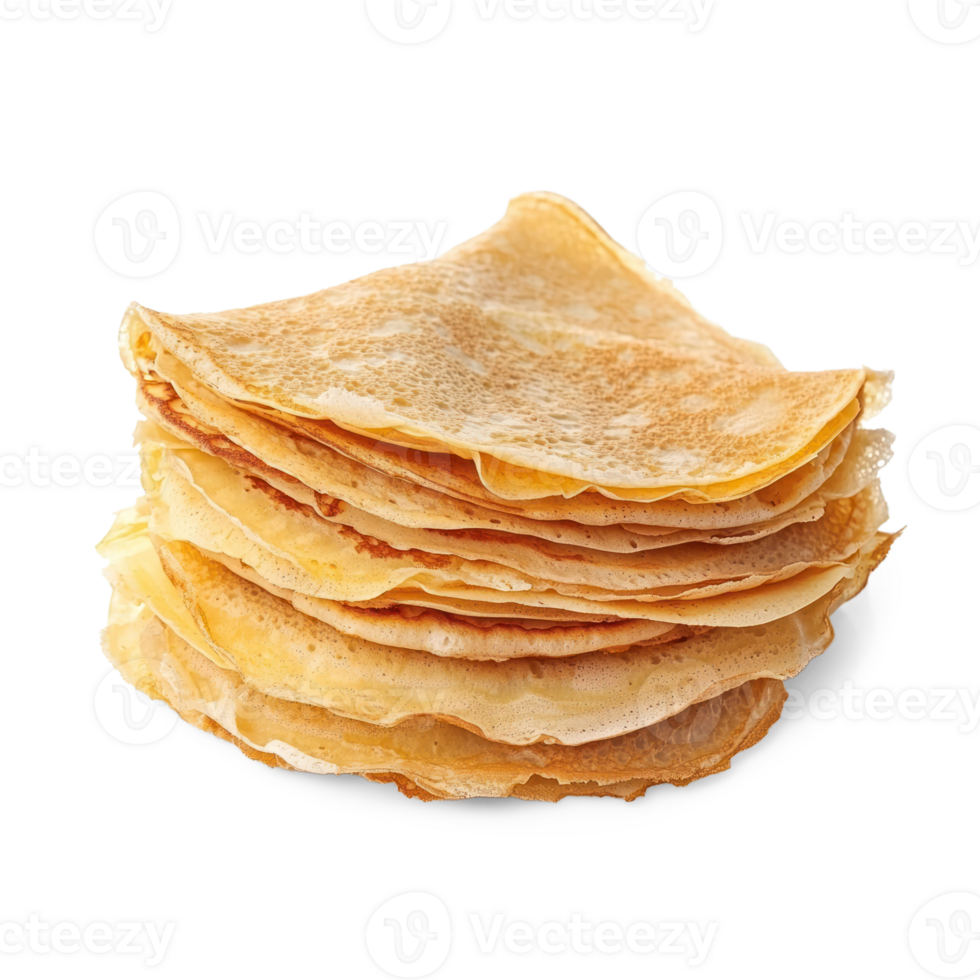 stack of pancakes on transparent background png