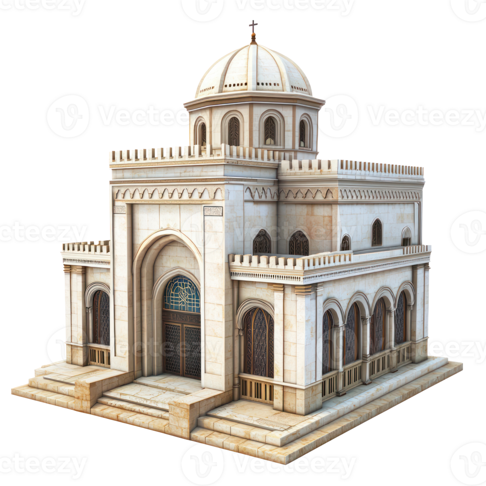 an old building with a dome on top png