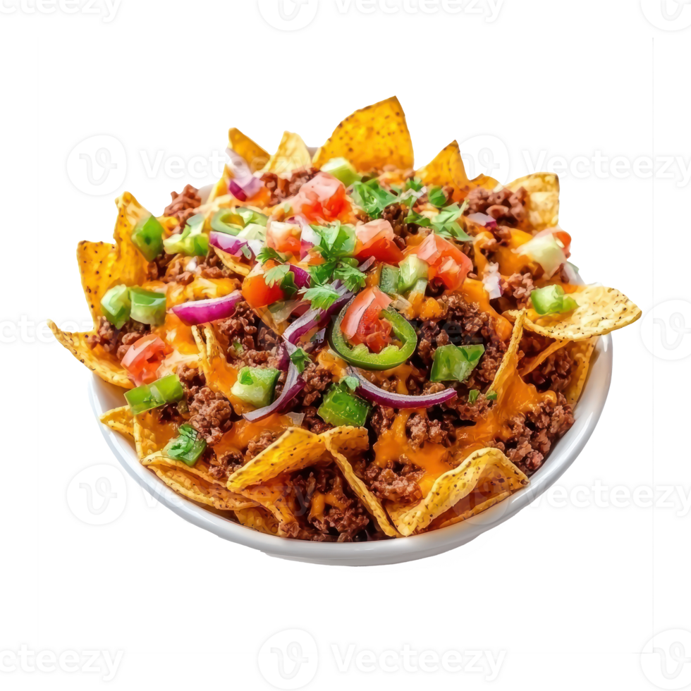 A Nachos isolate on transparent background png