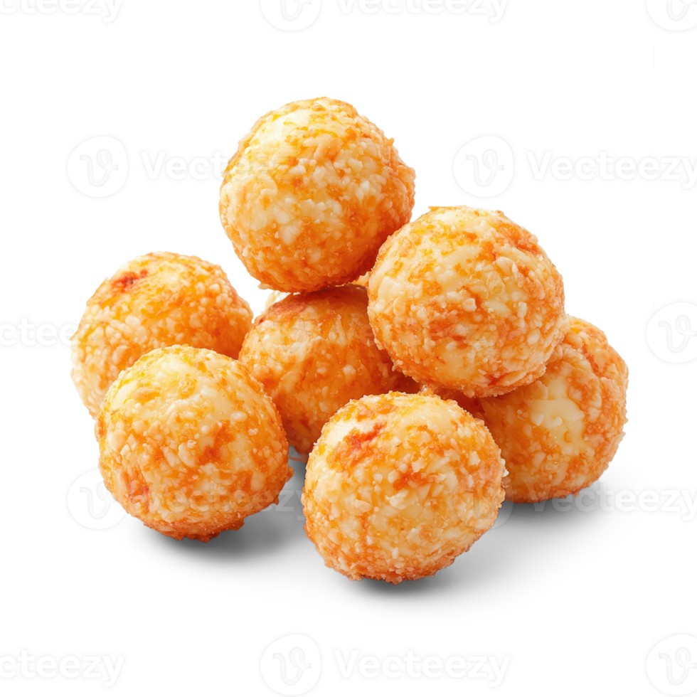 Cheese Balls isolate on transparent background png