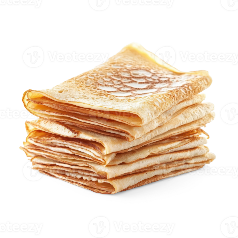 stack of pancakes isolate on transparent background png