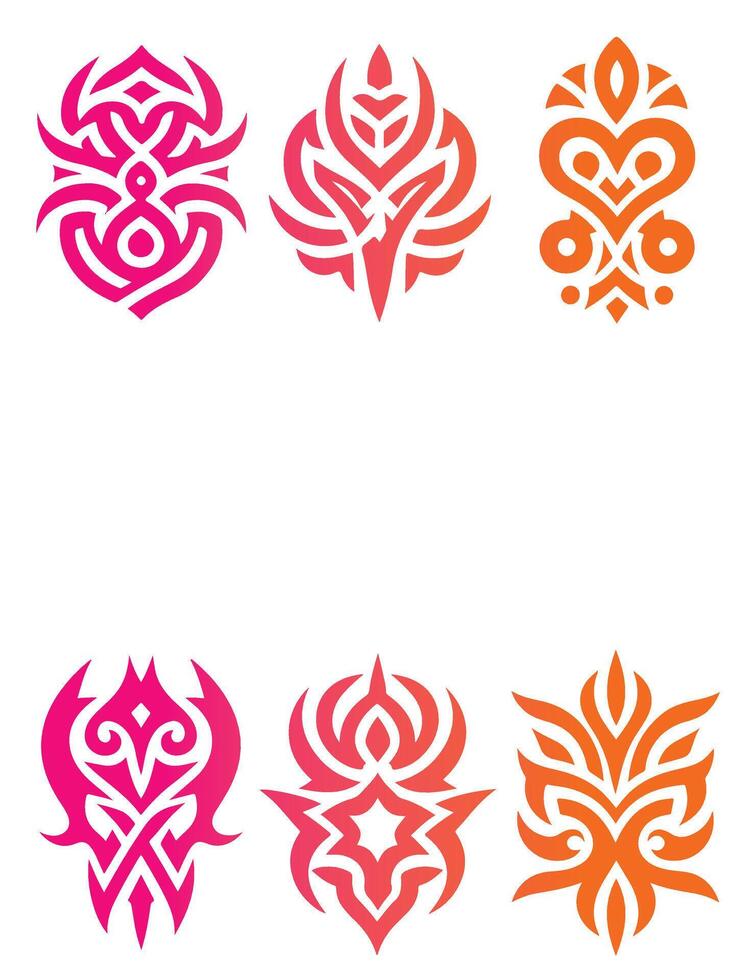 Ancient Rhythms Tribal Collection Logo Design vector