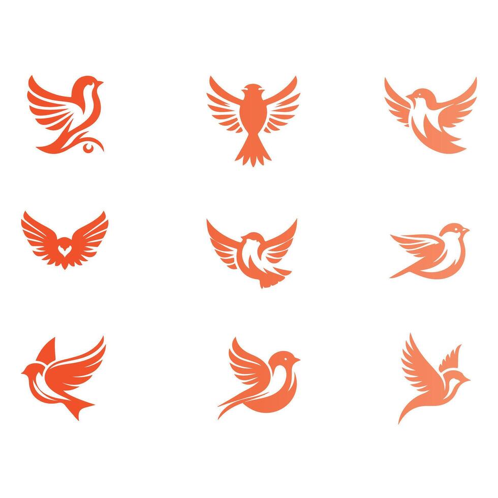 The Skys Call Sparrow Collection Logo Design vector
