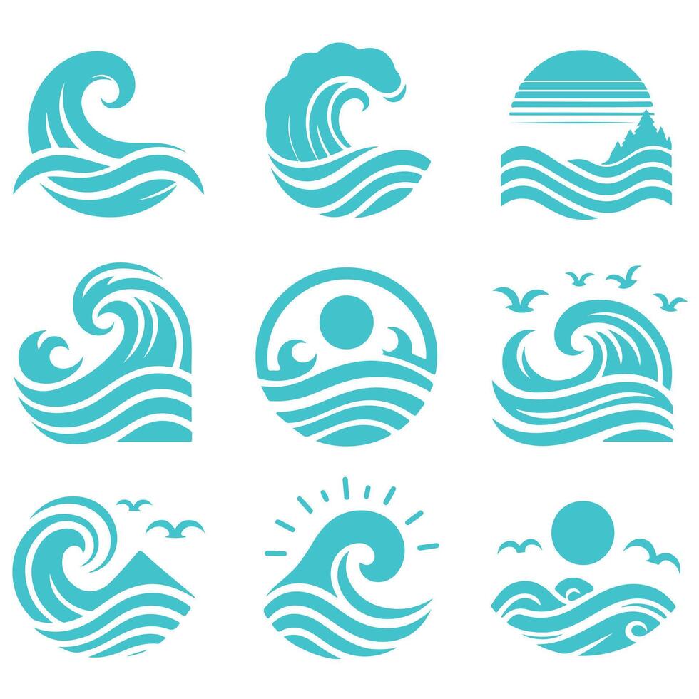 The Tidal Wave Collection Logo Design vector