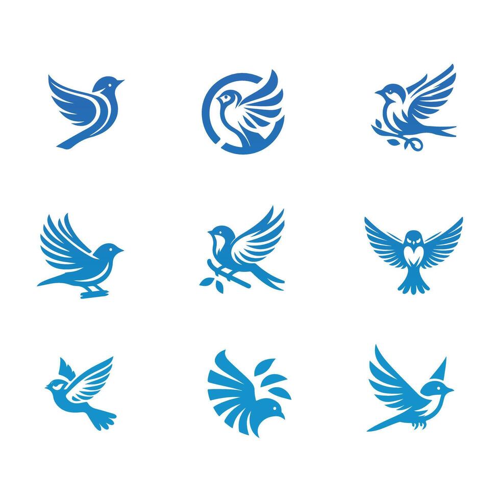 Good Sparrow Collection Logo Design vector