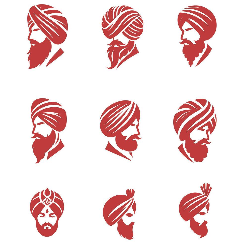 Turban Majesty Collection Logo Design vector